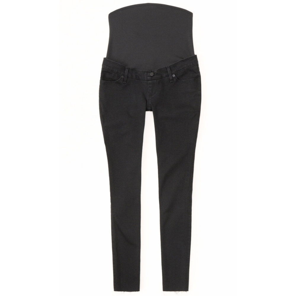 Abercrombie Maternity The Jean Legging Black Skinny Jeans Denim Pant Size 31 12